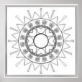 Color Yourself Mandala Poster (Vorne)