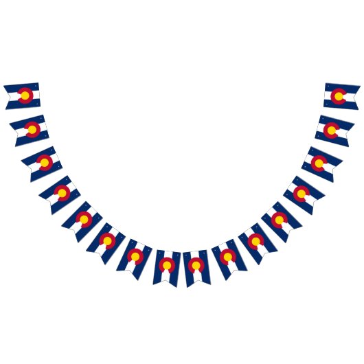 Coloradan Fahne, amerikanisches Flaggenbanner Wimpelkette (Alle)