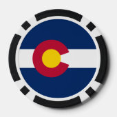 Coloradan Flag, Flag of Colorado Pokerchips (Rückseite)