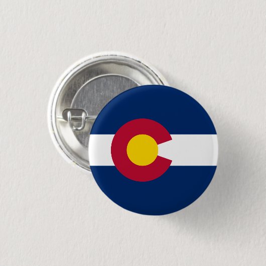 Coloradan Flag, Flagge Colorado Button (Vorne & Hinten)