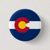 Coloradan Flag, Flagge Colorado Button (Vorderseite)