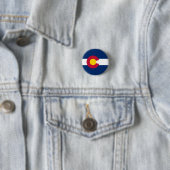 Coloradan Flag, Flagge Colorado Button (Beispiel)