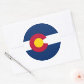 Coloradan Flag, Flagge Colorado Runder Aufkleber (Umschlag)