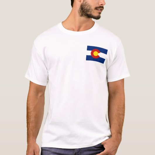 Coloradan Flag + Map T - Shirts (Vorderseite)