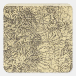 Colorado 11 quadratischer aufkleber