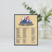 Colorado 14ers Fourteeners Bergsteigen Postkarte (Stehend Vorderseite)