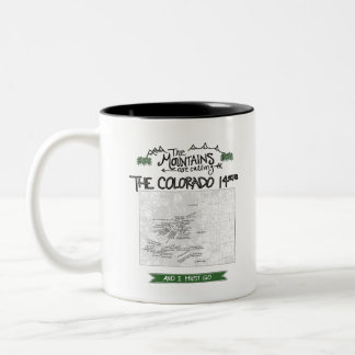 Colorado 14ers Fourteeners Entwurf Zweifarbige Tasse