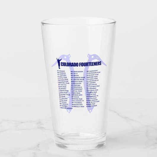 Colorado 14ers glas (Vorderseite)