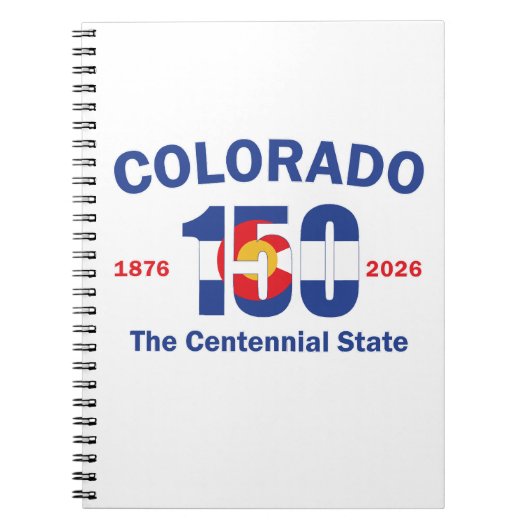 Colorado 150 der Centennial-Staat Notizblock (Vorderseite)