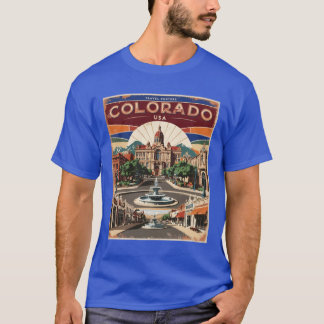 Colorado 1950er USA Vintag Retro Tourismus T-Shirt