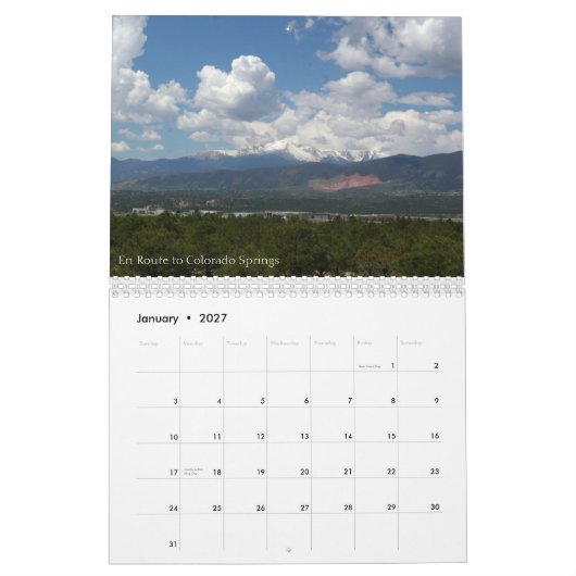 Colorado 2010 kalender (Jan 2027)