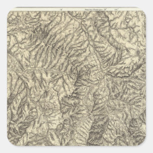 Colorado 2 quadratischer aufkleber