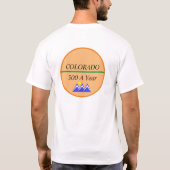 Colorado (300 pro Jahr) T - Shirt von Männern (Rückseite)