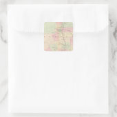 Colorado 9 quadratischer aufkleber (Tasche)