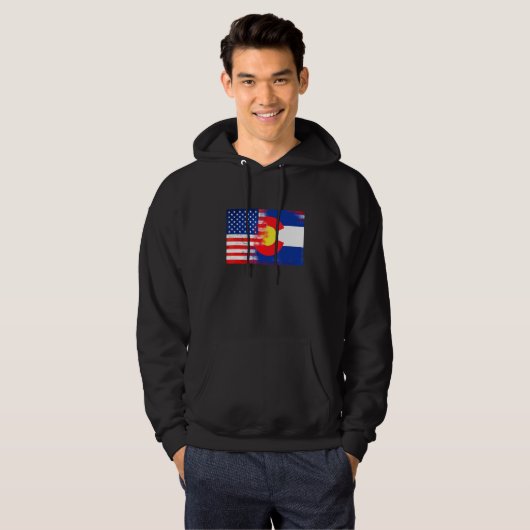 Colorado American Flag Fusion Essential Hoodie (Vorne ganz)