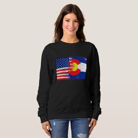 Colorado American Flag Fusion Essential Sweatshirt (Vorne ganz)