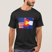 Colorado American Flag Fusion Essential T-Shirt (Vorderseite)