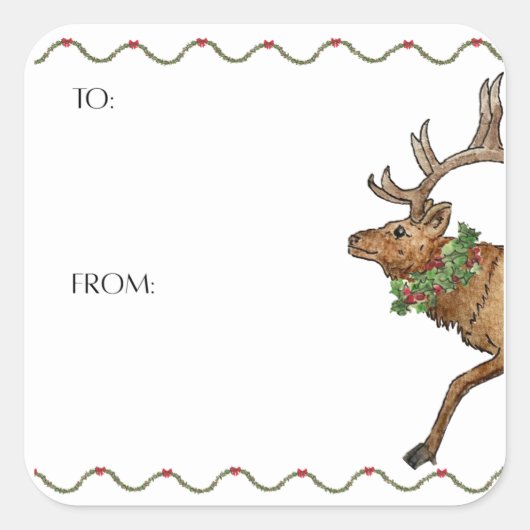 Colorado Animals Holiday Sticker (Vorderseite)