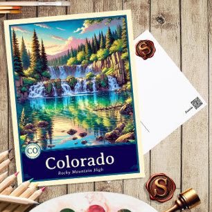Colorado   Anime Style Cel Schattenkarte Postkarte