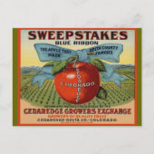 Colorado Apple Design Postkarte (Vorderseite)