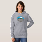 Colorado Aspen Skigebiet Blau Himmel Hoodie (Vorne ganz)