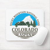 Colorado Aspen Skigebiet Blau Himmel Mousepad (Mit Mouse)