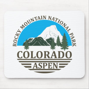 Colorado Aspen Skigebiet Blau Himmel Mousepad