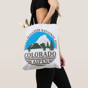 Colorado Aspen Skigebiet Blau Himmel Tasche