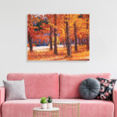 Colorado Aspens in Vibrant Autumn Splendor Leinwanddruck (Insitu (Wohnzimmer))