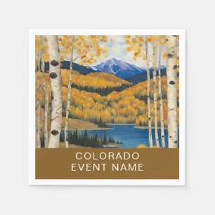 Colorado Aspens Mountains Serviette