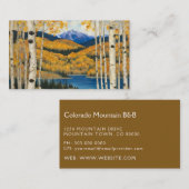 Colorado Aspens Mountains Visitenkarte (Vorne/Hinten)