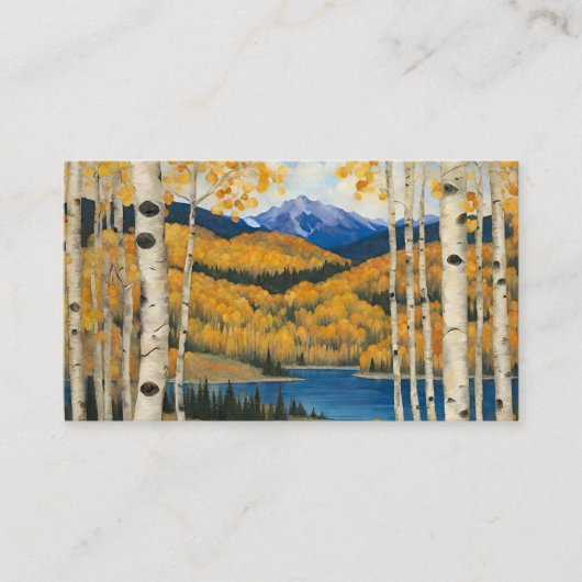 Colorado Aspens Mountains Visitenkarte (Vorderseite)