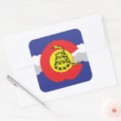Colorado-Aufkleber Quadratischer Aufkleber (Umschlag)