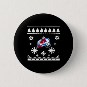 Colorado Avalanche hässlicher Weihnachtspullover H Button