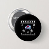 Colorado Avalanche Ugly Christmas Sweater Holidaze Button (Vorne & Hinten)