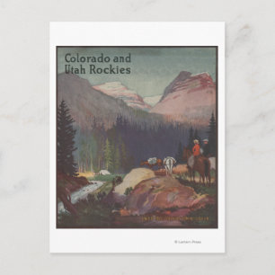 Colorado-Bahnwerbeplakat Postkarte