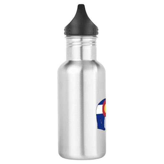 Colorado-Bärenflagge Edelstahlflasche (Links)