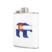 Colorado-Bärenflagge Flachmann (Links)