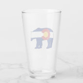 Colorado-Bärenflagge Glas (Rückseite)