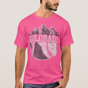 Colorado Baseball Fan T-Shirt Vintag Rocky Mountai