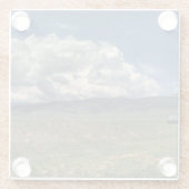 Colorado-Bauernhof Glasuntersetzer (Rückseite)