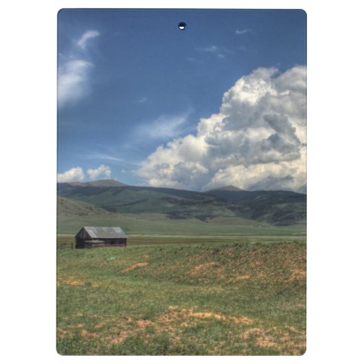 Colorado-Bauernhof Klemmbrett (Rückseite)