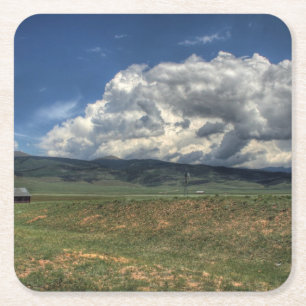 Colorado-Bauernhof Rechteckiger Pappuntersetzer