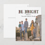 Colorado Be Bright Holiday Foto Postkarte (Vorne/Hinten)