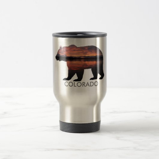 Colorado Bear | Sonnenuntergang | Silberne Tasse (Mittel)