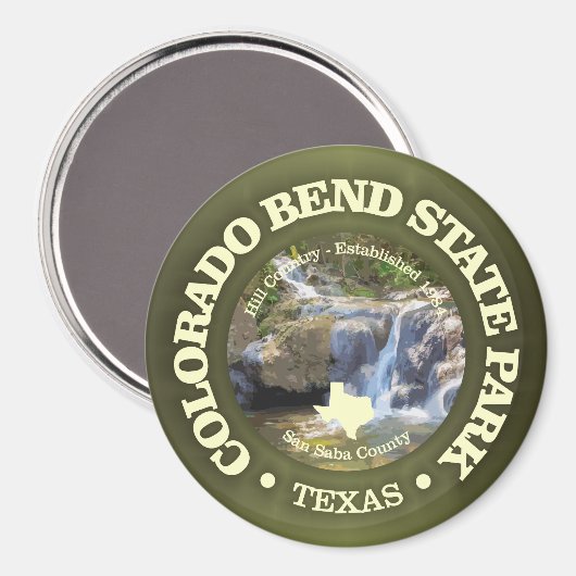 Colorado Bend SP Magnet (Vorderseite/Rückseite)