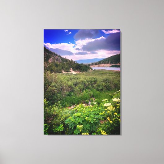Colorado Berg Stretched Canvas Print Leinwanddruck (Vorderseite)
