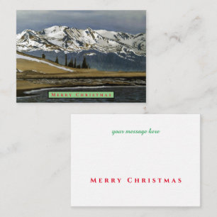 Colorado-Berg-Winter-Weihnachtskarte Mitteilungskarte