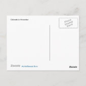 Colorado Berge in den Wolken Postkarte (Rückseite)