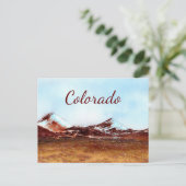Colorado-Berge in Farbe Postkarte (Stehend Vorderseite)